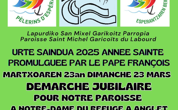 Démarche jubilaire paroissiale