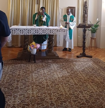 Eucharistie chapelle du Carmel